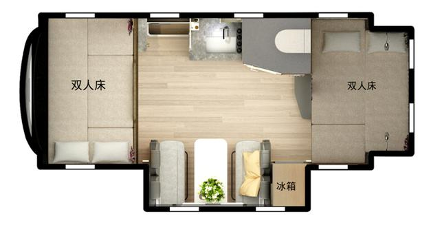 宇通C535双拓展房车，基于依维柯6.5T底盘，承载力加强售价69.8万