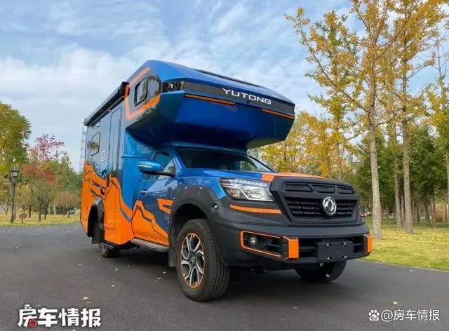 宇通新款皮卡房车来啦！2.3T柴油机+8AT四驱带后锁，越野旅行兼得