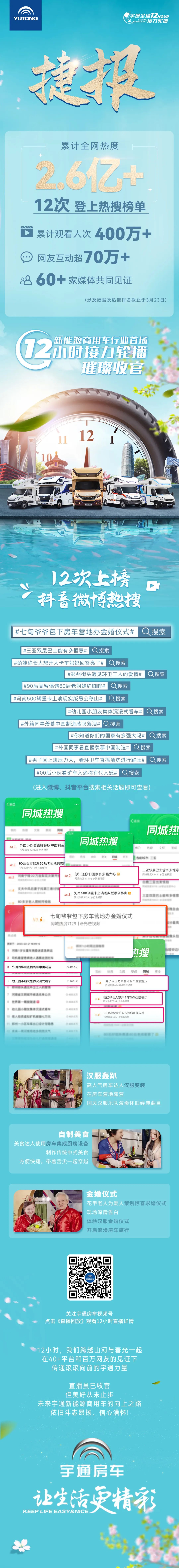 2.6亿+曝光、400万+人次观看，宇通12小时接力轮播收官！