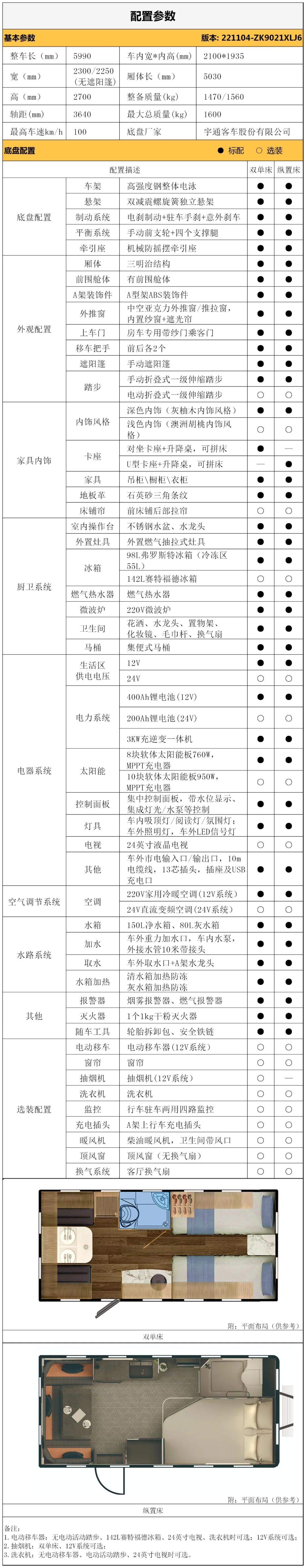 T512拖挂纵置床/双单床布局——理想生活 超大存储装得下